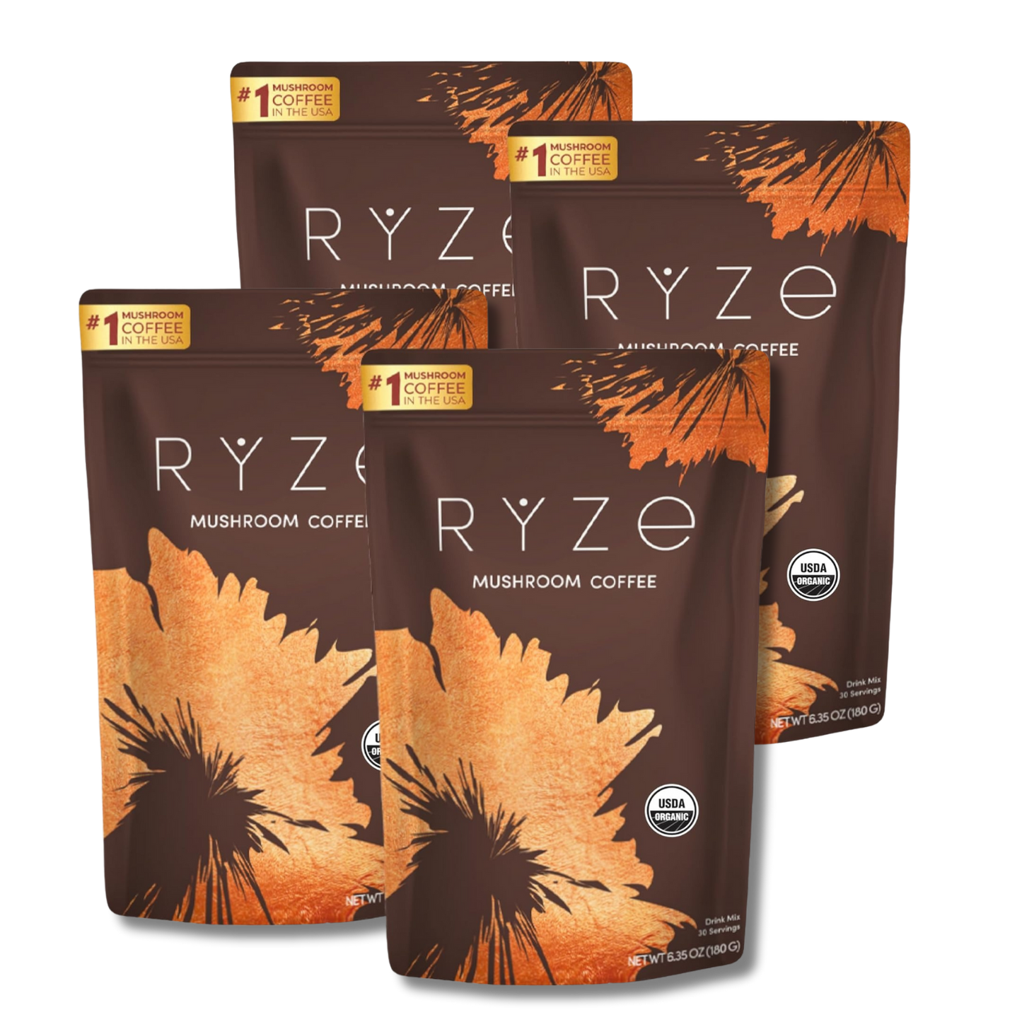 RYZE 100% Premium Mushroom Coffee